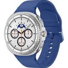 Galaxy Watch8 Classic | 46 мм | 4G LTE | White | Sport/Blue | S/M, Размер ремешка : S/M, Тип ремешка : Sport, Размер корпуса : 46 мм, Подключение часов : Bluetooth / Wi-Fi + 4G LTE, Цвет ремешка: Blue, Цвет: White